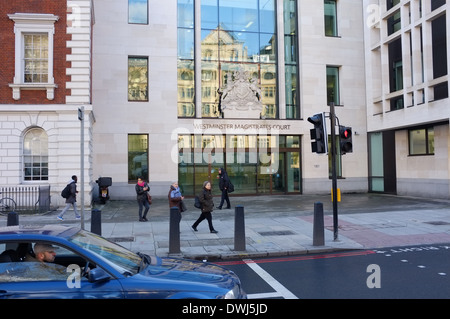 Westminster Magistrates' Court, l'extérieur, 181 Marylebone Road London, NW1 5BR Banque D'Images