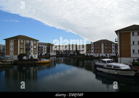 Le port de plaisance de Brighton dans l'East Sussex, Angleterre. Banque D'Images