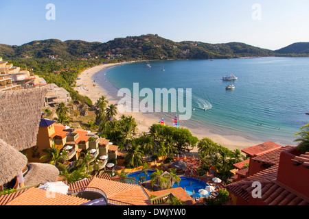 Playa La Ropa, Zihuatanejo, Guerrero, Mexique Banque D'Images