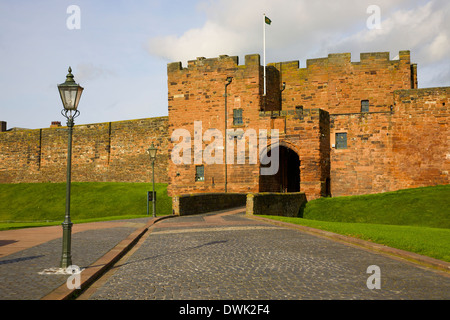 Le château de Carlisle Gate House. Carlisle Cumbria England Royaume-Uni Grande-Bretagne Banque D'Images