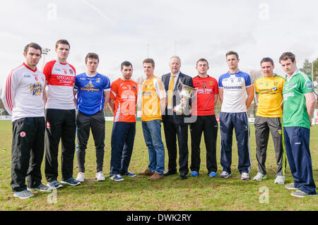 Belfast, Irlande du Nord. 10 mars 2014 - Lancement de l'Ulster GAA Cadburys Ulster sous 21 Championnat de Football. Crédit : Stephen Barnes/Alamy Live News Banque D'Images