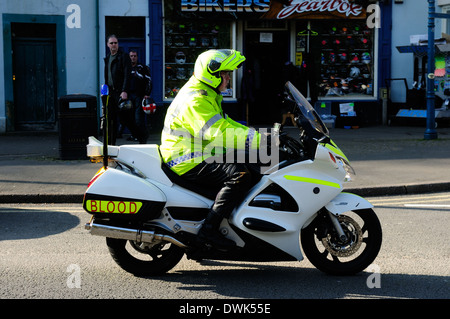 Moto, Matlock Bath Le dimanche.Sang Vélo. Banque D'Images