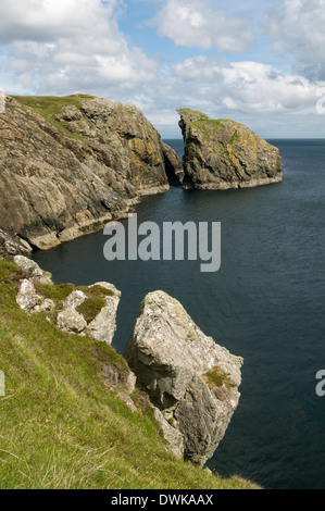 Nicholson's Leap, près de l'Ushenish Point, côte est de South Uist, Western Isles, Ecosse, Royaume-Uni Banque D'Images