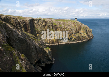 Ushenish Point et phare, South Uist, Western Isles, Ecosse, Royaume-Uni Banque D'Images