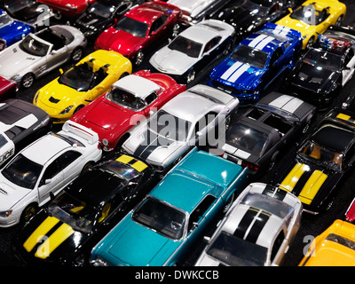 Diecast toy modèles de voiture, et de voitures de sport classique coloré Banque D'Images