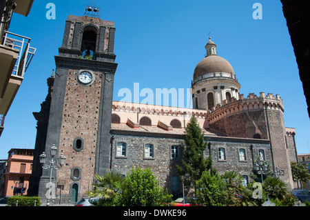 L'église San Nicola, Randazzo Banque D'Images