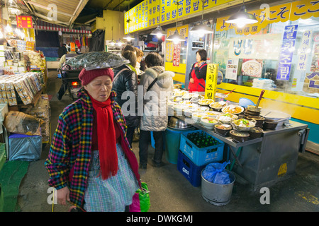 Marché alimentaire Nandaemun, Séoul, Corée du Sud, Asie Banque D'Images