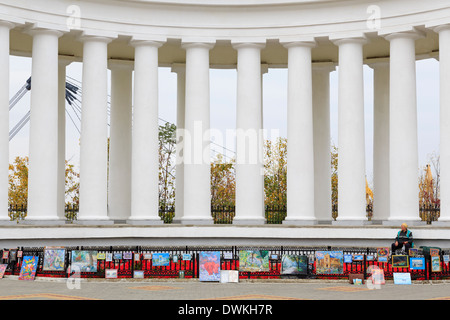 Colonnade du palais de Vorontsov, Odessa, la Crimée, l'Ukraine, l'Europe Banque D'Images