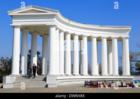 Colonnade du palais de Vorontsov, Odessa, la Crimée, l'Ukraine, l'Europe Banque D'Images