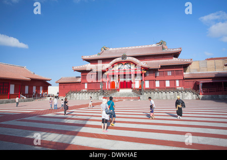 Château de Shuri, UNESCO World Heritage Site, Naha, Okinawa, Japon, Asie Banque D'Images