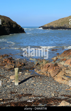 Ancien hameau de pêcheurs de Port Quin, North Cornwall, England, UK Banque D'Images