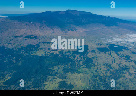 Vue aérienne de Mauna Kea, Hawaii, United States of America, Pacifique Banque D'Images