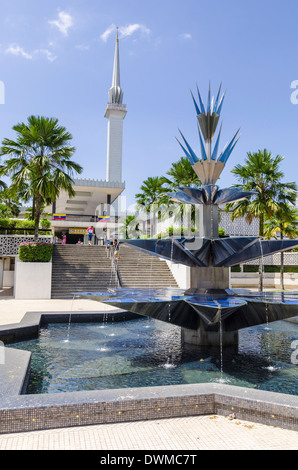 Masjid Negara Mosquée, Kuala Lumpur, Malaisie Banque D'Images