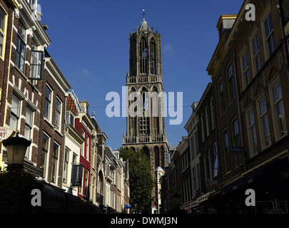 Aux Pays-Bas. Utrecht. Tour de la cathédrale de Saint Martin. 1321-1382. Construit par Jean de Hainaut. Banque D'Images