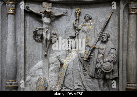 Détail de l'autel, la cathédrale de Würzburg. Cathédrale catholique romaine à Würzburg, en Bavière, Allemagne, dédié à Saint Kilian Banque D'Images