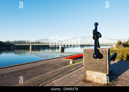 La rivière Vistule, Torun, Gdansk et en Poméranie, Pologne, Europe Banque D'Images