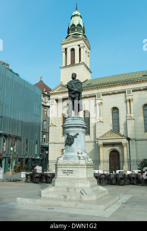 Le monument de Petar Preradović, poète et écrivain croate Banque D'Images