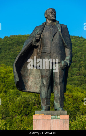 Statue de Lénine à Yichun, du Kamtchatka, la Russie, l'Eurasie Banque D'Images