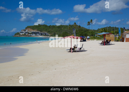 Plage de Darkwood, Saint John's, Antigua, Iles sous le vent, Antilles, Caraïbes, Amérique Centrale Banque D'Images