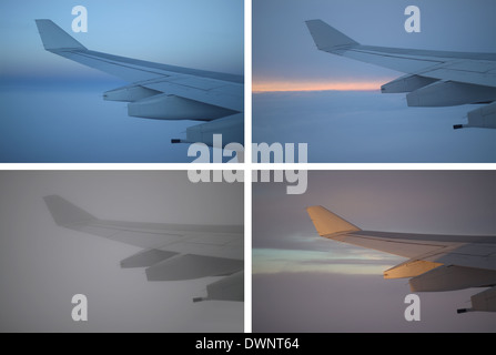 Les variations de l'aile de l'avion Banque D'Images