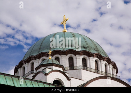 Cathédrale de Saint Sava ou temple de Saint Sava, Belgrade, Serbie Banque D'Images