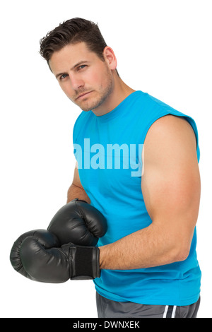 Portrait d'un male boxer Banque D'Images