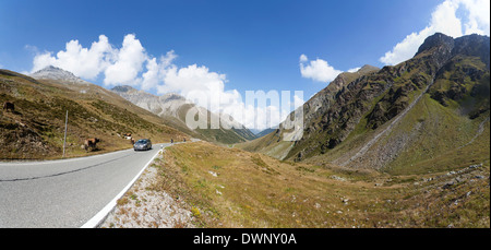 Umbrail Pass, Canton des Grisons, Suisse Banque D'Images