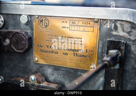 1936 MG Magnette NB Cresta Tourer, carrosseries par Bertelli Banque D'Images