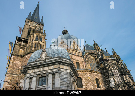 Cathédrale d'Aix, Rhénanie du Nord-Westphalie, Allemagne, site du patrimoine mondial de l'UNESCO Banque D'Images