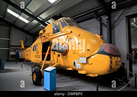 9384. Wessex RAF Manston, hélicoptère de sauvetage air-mer, Musée Manston Kent, Angleterre Banque D'Images