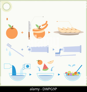 Illustration de graphiques Transformation Banque D'Images