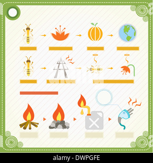 Illustration de graphiques Transformation Banque D'Images