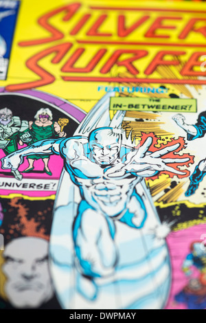 Silver Surfer Marvel comics super-héros Banque D'Images