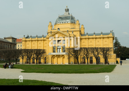 Le Pavillon des Arts Building à Zagreb Banque D'Images