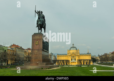 La statue du roi Tomislav Banque D'Images