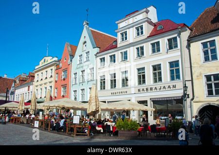 Place de la mairie, Tallinn Banque D'Images