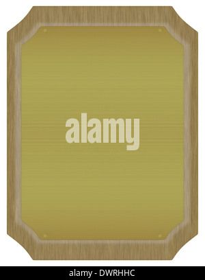 Le Rendu 3D d'une plaque Banque D'Images