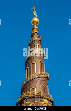 La tour de l'église de Notre Sauveur, Christiania, Copenhague, Danemark Banque D'Images