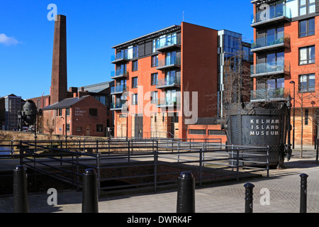 Kelham Island Museum et Riverside Apartments, Sheffield, South Yorkshire, Angleterre, Royaume-Uni. Banque D'Images