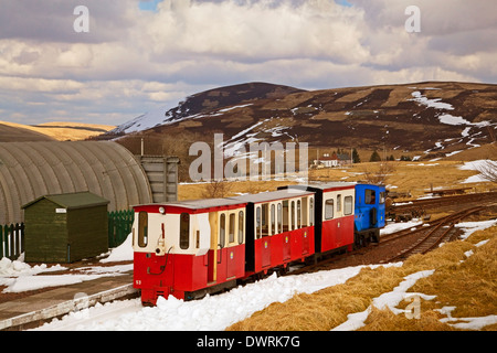 L'Leadhills et Wanlockhead Railway à Leadhills en hiver Banque D'Images