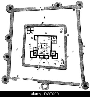 Castellum de Jublains sur la Moselle Banque D'Images