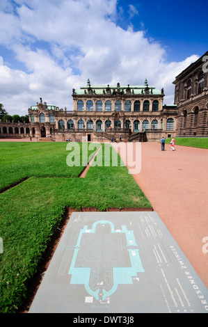 Allemagne, Saxe, Dresde, le palais Zwinger de Dresde Banque D'Images