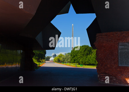 Star gate entrée du fort de Brest le premier point attaqué par les nazis allemands en URSS Banque D'Images