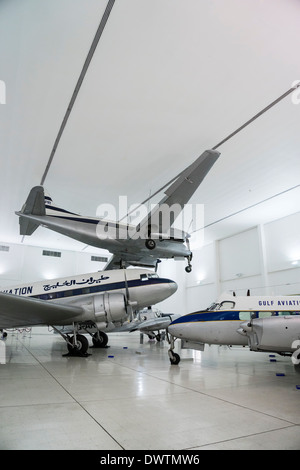 Vintage avion historique au Musée Al Mahatta, l'ancien préservé dans l'aéroport de Sharjah Emirats Arabes Unis Banque D'Images