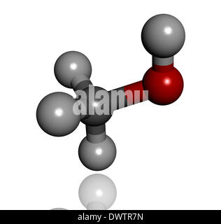 Molécule de méthanol Banque D'Images