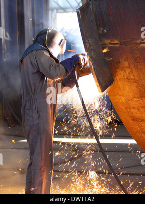 Travail de soudeur Banque D'Images