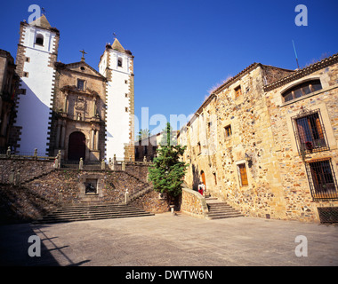 Plaza de San Jorge Caceres Estrémadure Espagne Banque D'Images