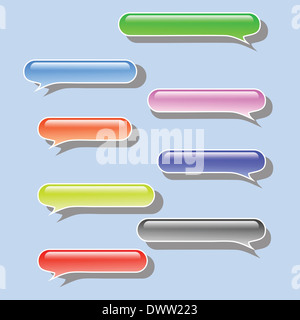 Illustration avec les bulles colorées pour votre conception Banque D'Images