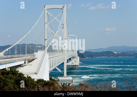 Onaruto Bridge, préfecture de Hyogo, Japon Banque D'Images