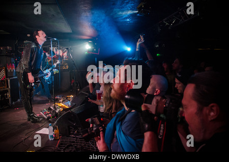 Glasvegas groupe indie sur le concert, musique live Banque D'Images